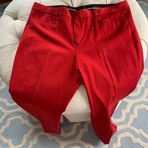 A true red ankle pant